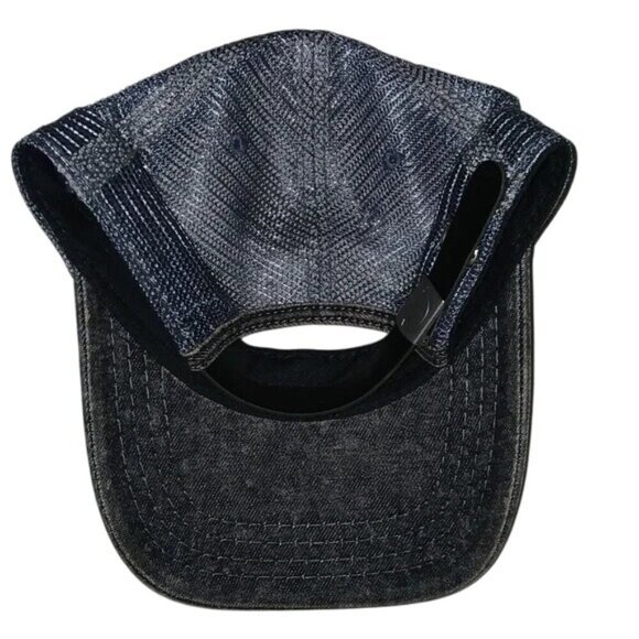 True Religion Gray Denim Logo Trucker Hat main image 3